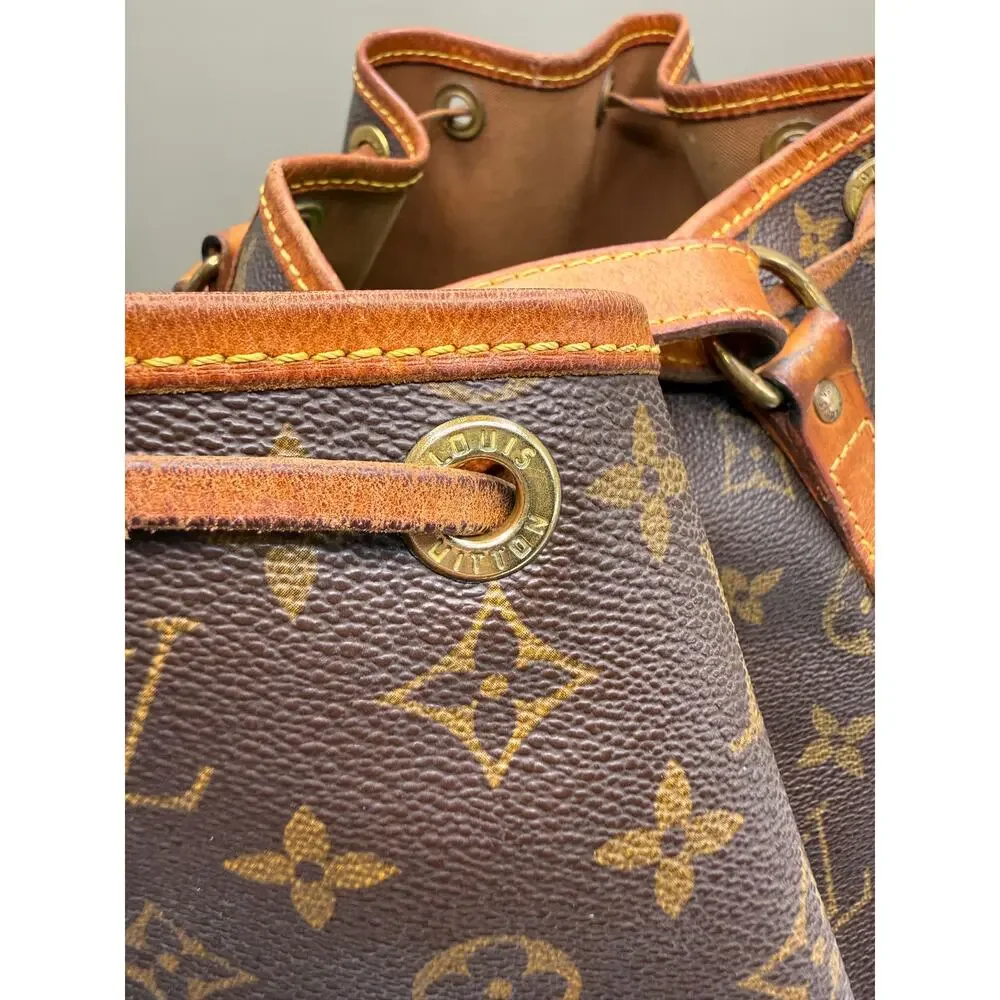 Vintage Louis Vuitton Noé Monogram Leather Shoulder Bag Cert. of Authenticity